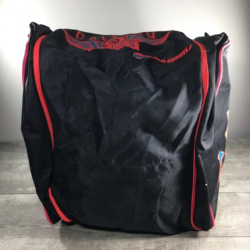 Vintage Gretzky Ultra-Wheels RollerBlades Skates Skates Shoulder Black Bag Pack